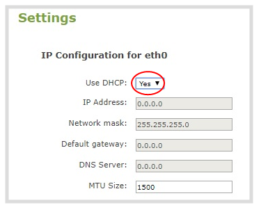 static ip address in home network