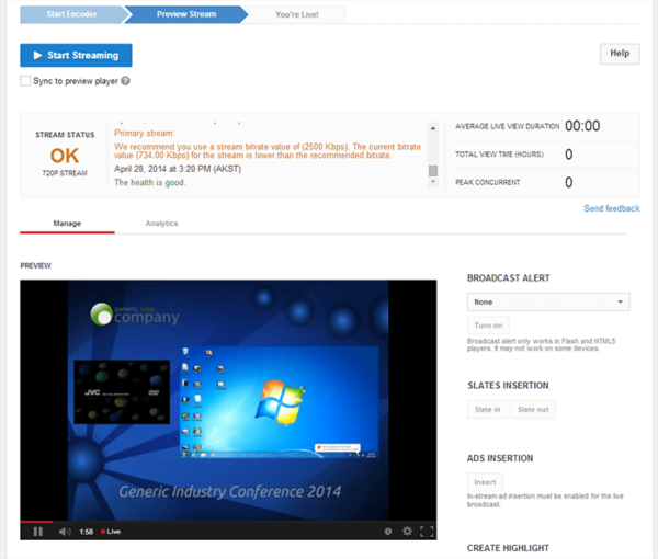 Live Stream to a YouTube Live Event with Epiphan