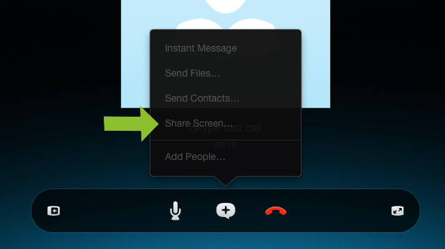 share skype screen