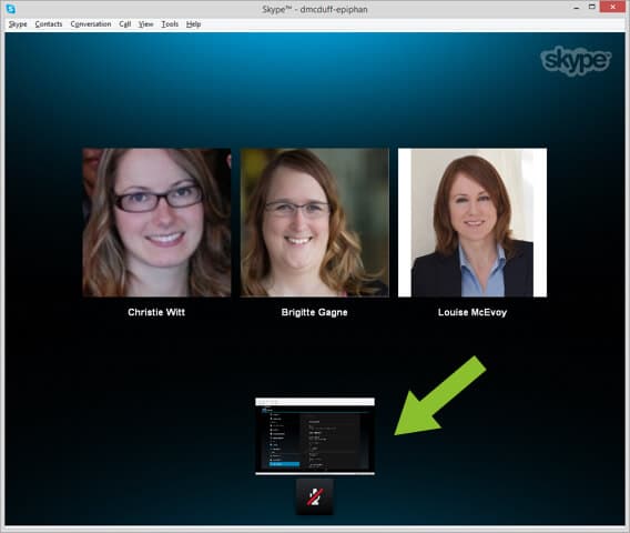 Sharing the Android Tablet screen on Skype