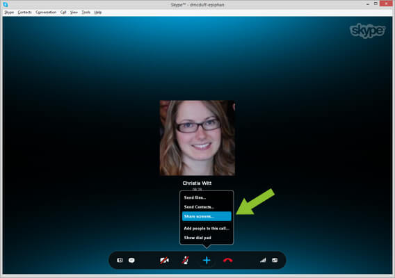 Sharing Screens on Skype