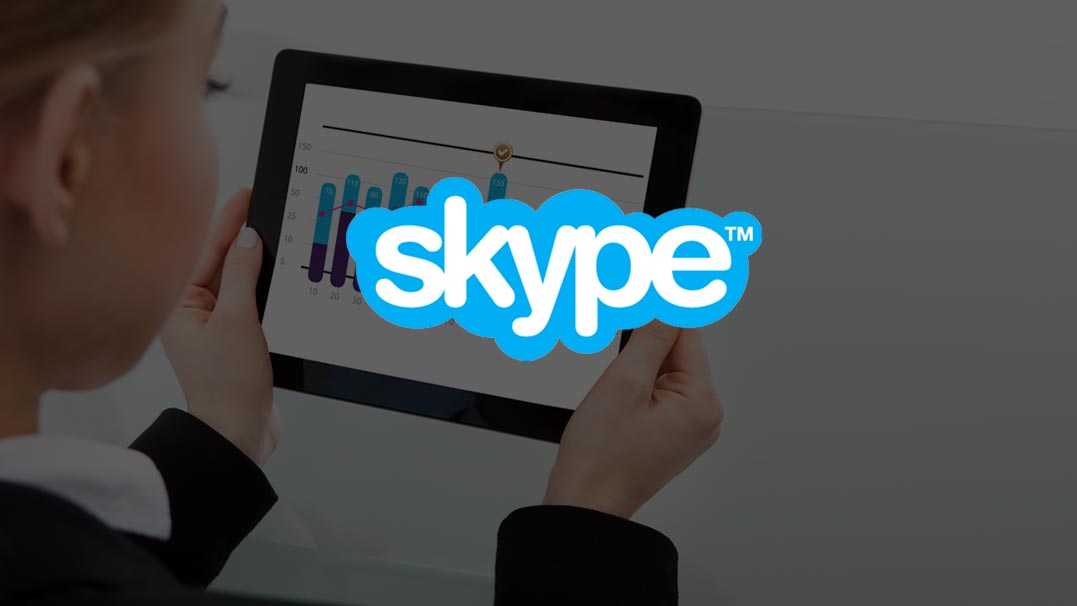 Share an Android tablet during a Skype video call image