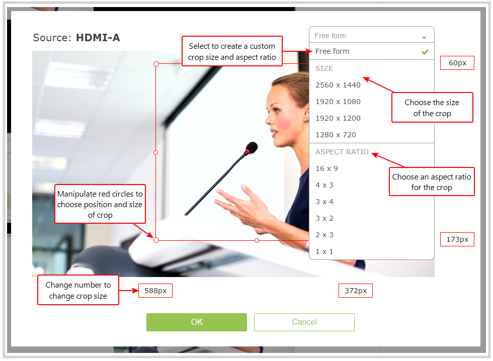 web channel layout cropping tool diagram