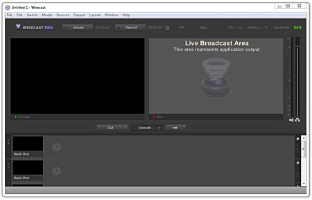 Telestream Wirecast Interface