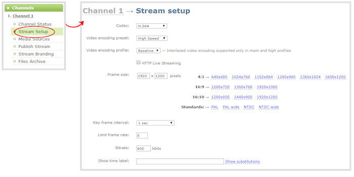 Setting up the Streaming Channel for Pro Devices