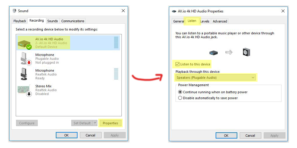 Windows 10 Sound Both Screens