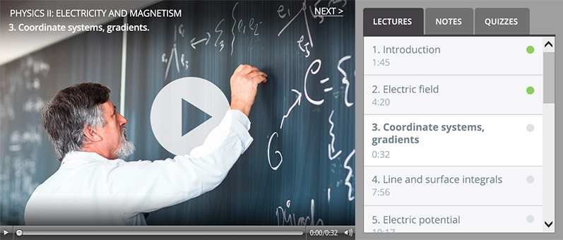 How to record lectures - online lecture UI