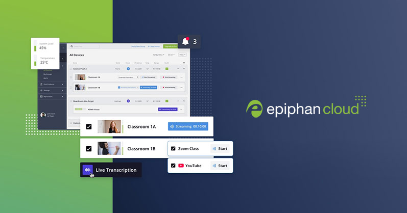 Epiphan Cloud: Key features for easy multi-device management image