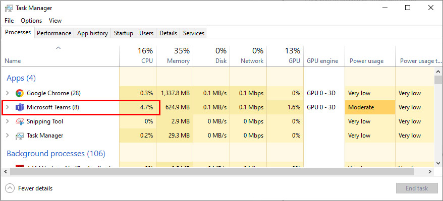 Microsoft Teams NDI issues