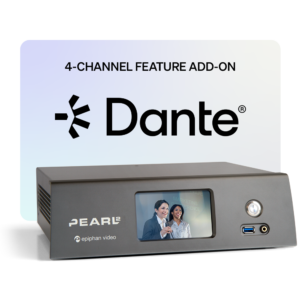 Dante 4 CH feature add-on for Pearl-2